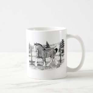 Clyesdale dans la tasse de champ