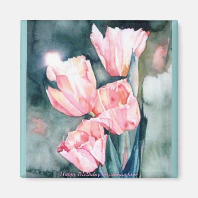 CMCarlsonPink Tulips Magnet (Devant)