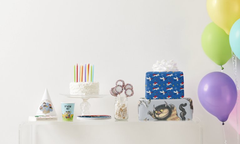 Produits dérivés officiels pour fêtes d'anniversaire personnalisés