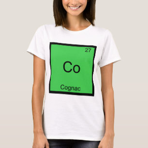 Co - Cognac T-Shirt drôle de symbole d'élément de