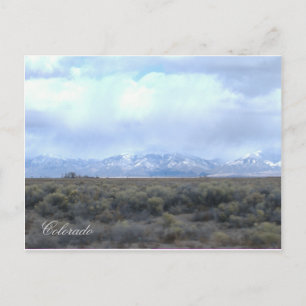 CO Montagnes neigeuses et carte postale de la vall