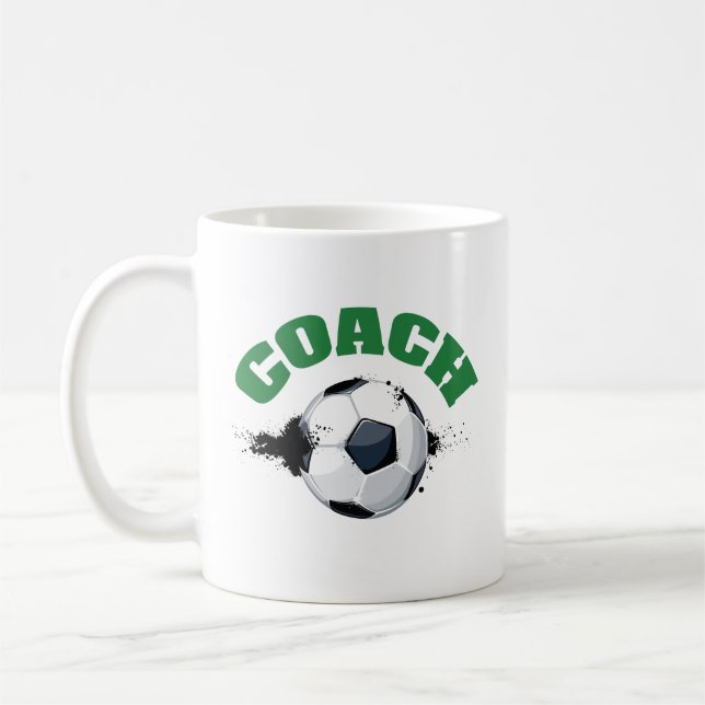 Coach de football café Mug (Gauche)