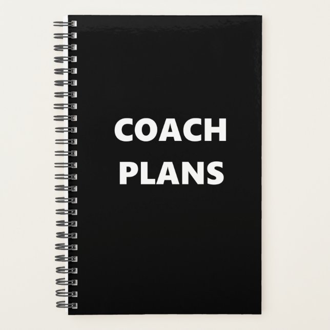 Coach Planner Sports Thème Coach Plans (Devant)