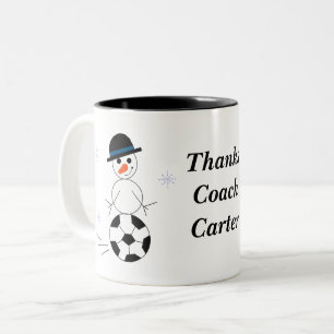 Coach Snowman de vacances Café Mug