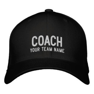 Coach Sports Team Casquette - Nom personnalisé