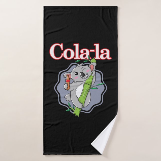 Coala Cola Beuteltier avec eucalyptus (Serviette de bain)