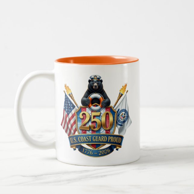 Coast Guard 250th Anniversary Coffee Mug (Gauche)