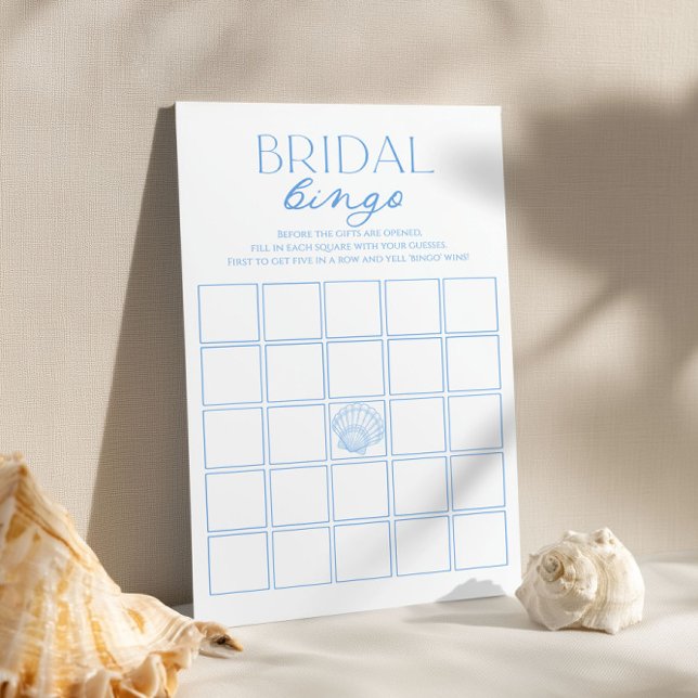 Coastal Bridal Shower Bingo Game  (Créateur téléchargé)