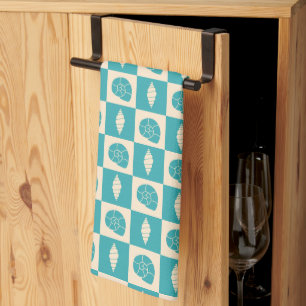 Coastal Check Motif Serviette de cuisine