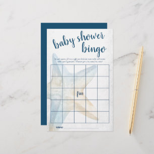 Coastal Chic   Blue Starfish Jeu de douche de bing