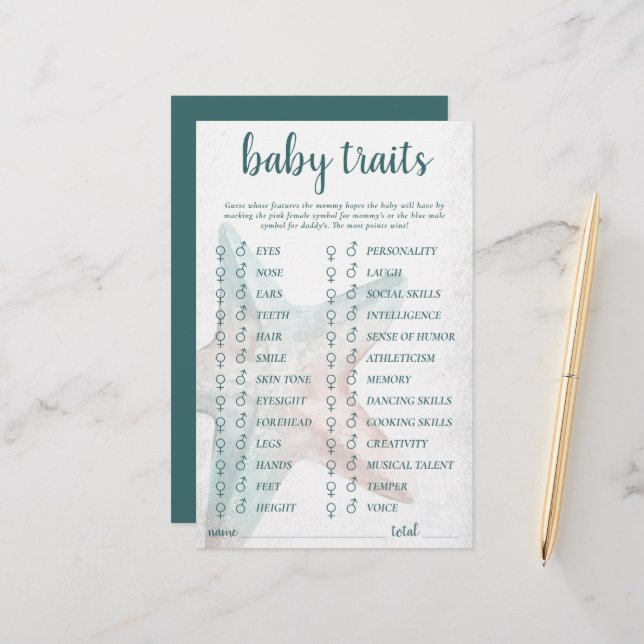 Coastal Chic | Poisson étoilé Turquoise Dont Les T (Devant/Arrière en situation)