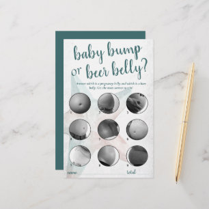 Coastal Chic Turquoise Baby Bump ou jeu de ventr