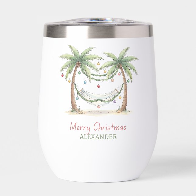 Coastal Christmas Palm Trees With Hammock (Avant)