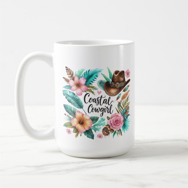 Coastal Cowgirl Western Mug (Gauche)