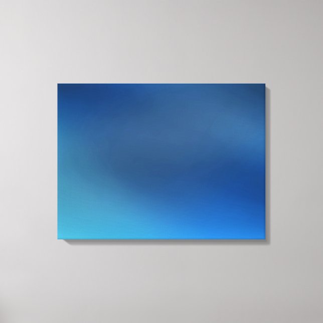 Cobalt Turquoise Bleu & Gris toile Abstraite Impri (Recto)