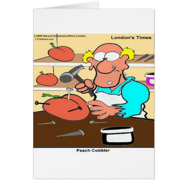 Cobbler aux pêches drôle LTCartoons (Devant)