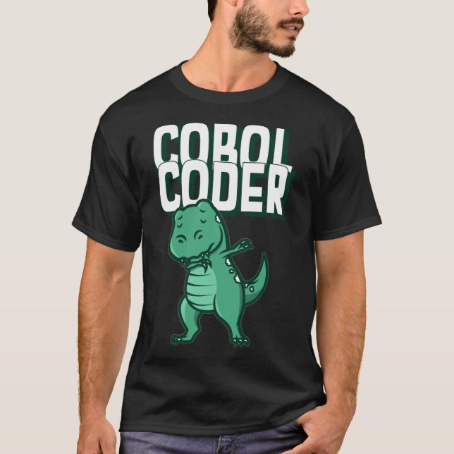 COBOL Coder Dinosaur Programmeur T-Shirt essentiel (Devant)