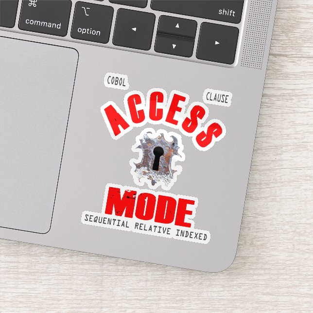 Cobol Programming Access Mode Sticker (Détail)