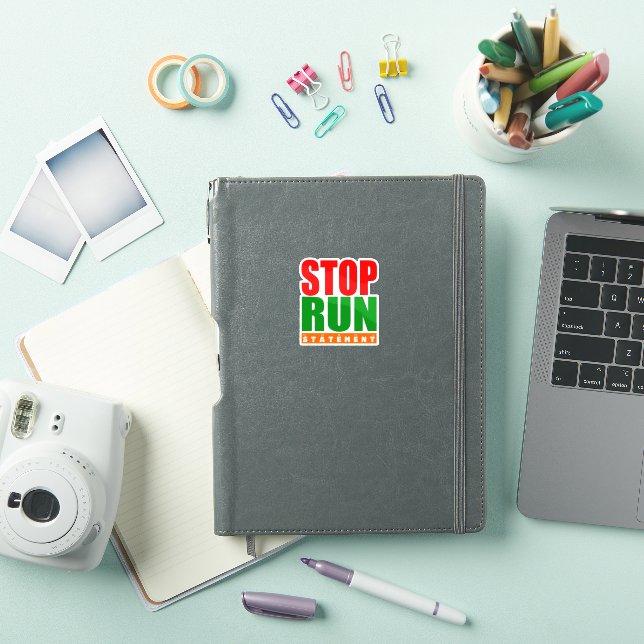 Cobol Programming Stop Run Statement Sticker (Couverture iPad)