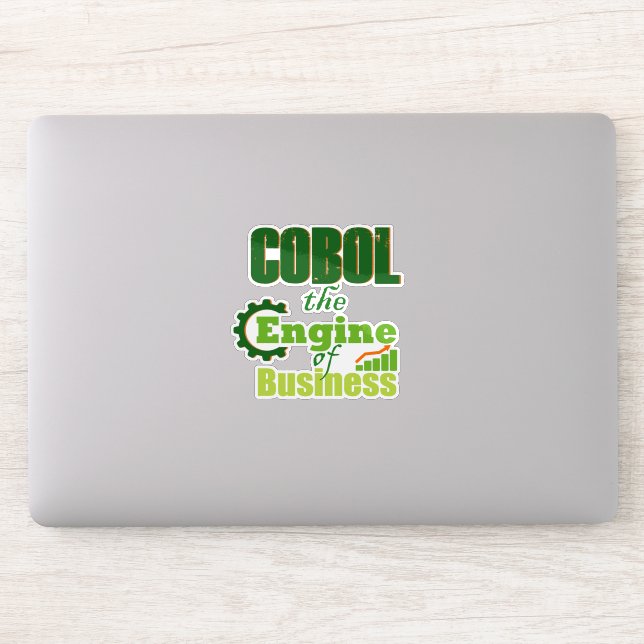 Cobol The Engine of Business Sticker (Ordinateur)