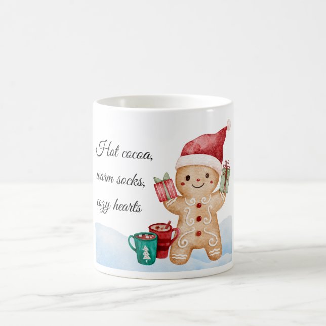 Coca chaud, Chaussettes chaudes Mug - Mug de Noël  (Centre)