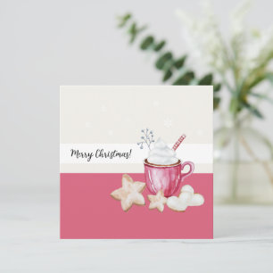 Coca Chaud De Noël Et Cookies Aquarelle