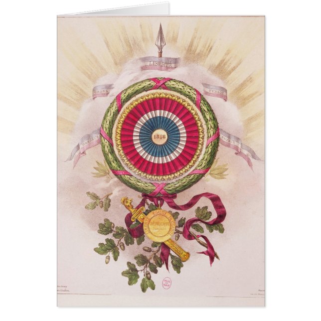 Cocarde, emblème de 1848 (Devant)
