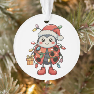 Coccinelle Chapeau de Père Noël Lumières de Noël B