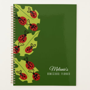 Coccinelle Mignonne Planificateur d'école à domici