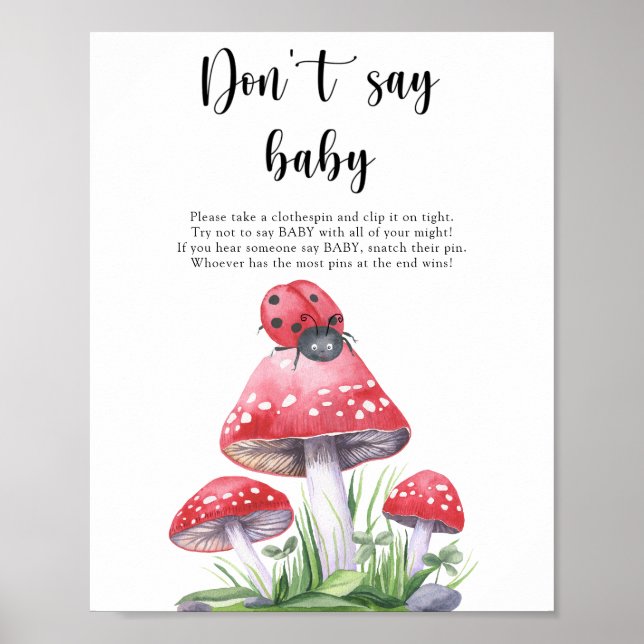 Coccinelle - N'utilisez pas le mot bébé Poster (Devant)