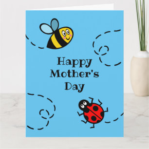 Coccinelle personnalisée + Carte de la Fête des Mè