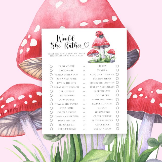Coccinelle / Préférerait-Elle Jeu de Baby Shower (Créateur téléchargé)