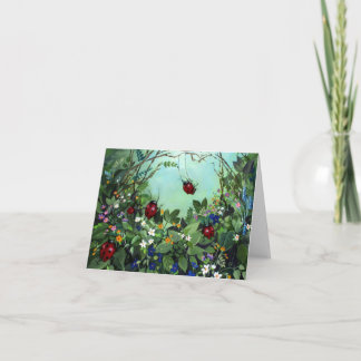 Coccinelles à la carte de note de jeu