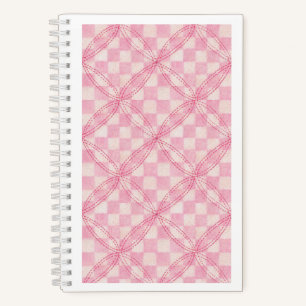 COCHETTE DE CHÈQUE ROSE 5,5x8,5 Carnet spiral / Bl
