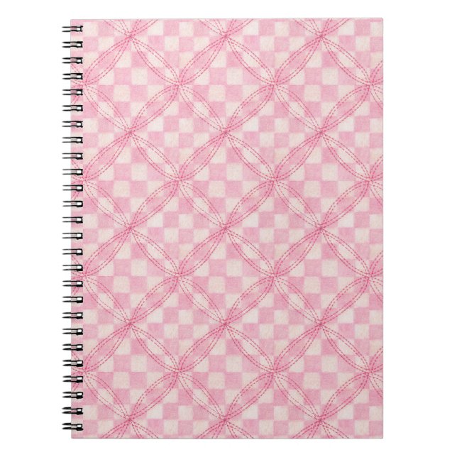 COCHETTE DE CONTRÔLE ROSE 6,5x8,75 Carnet spiral (Devant)