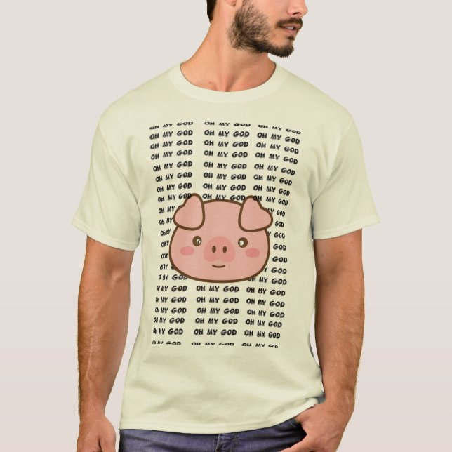 Cocho de T-shirt de lundi Dieu de porc de Shane oh (Devant)