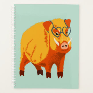 Cochon Cute - Boar Geek Avec Lunettes