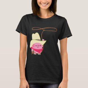 Cochon De Cochon De Dessin Avec Chemise T-shirt Fe