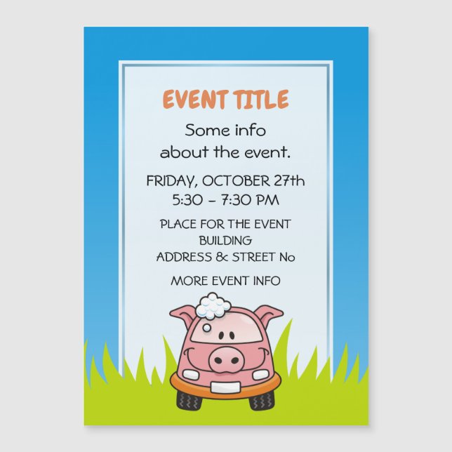 Cochon de lavage de voiture (Devant)