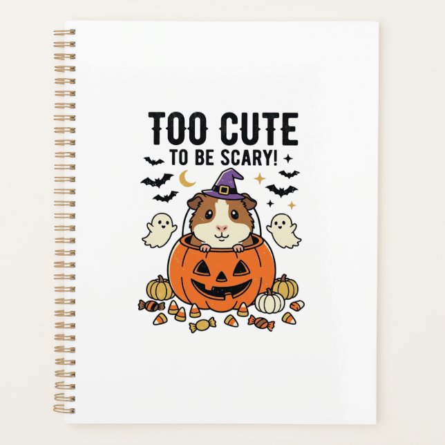 Cochon d'Inde d'Halloween Trop Mignon Pour Être Ef (Devant)