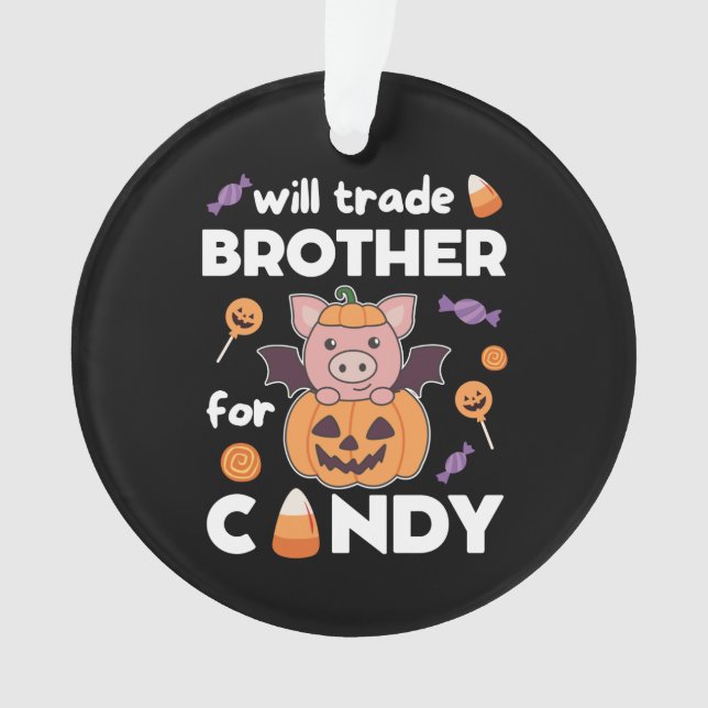 Cochon Halloween Frère de commerce pour bonbons (devant)