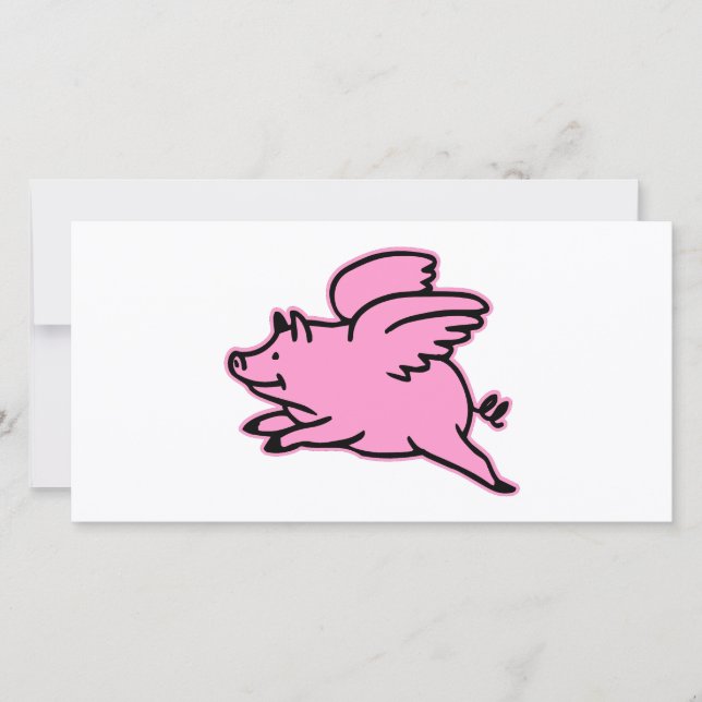 Cochon rose volant très mignon (Devant)