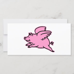 Cochon rose volant très mignon