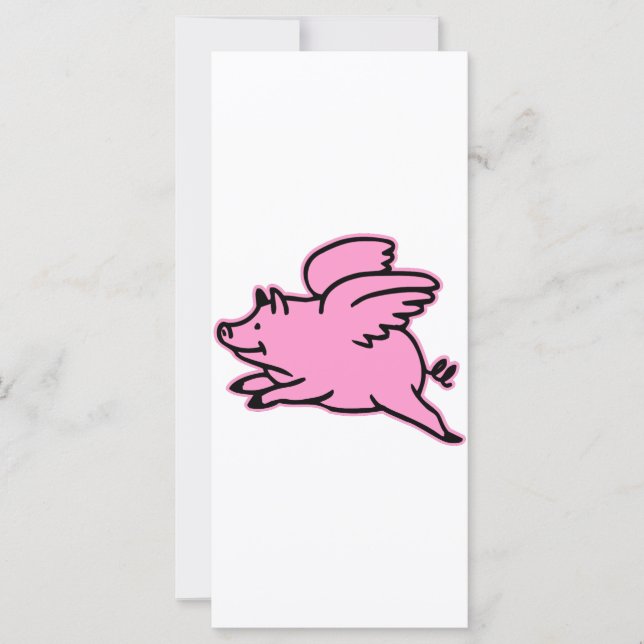 Cochon rose volant très mignon (Devant)