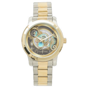 cochons steampunk et montre hippique