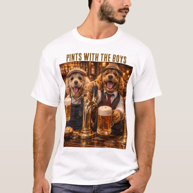 Cockapoo Gift Shirt- Funny Dog Beer T-Shirt (Devant)