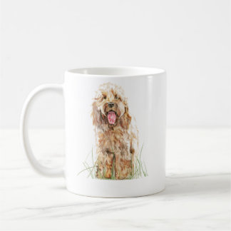 Cockapoo Mug, Dog Lover Gift, Cockapoo Art Mug