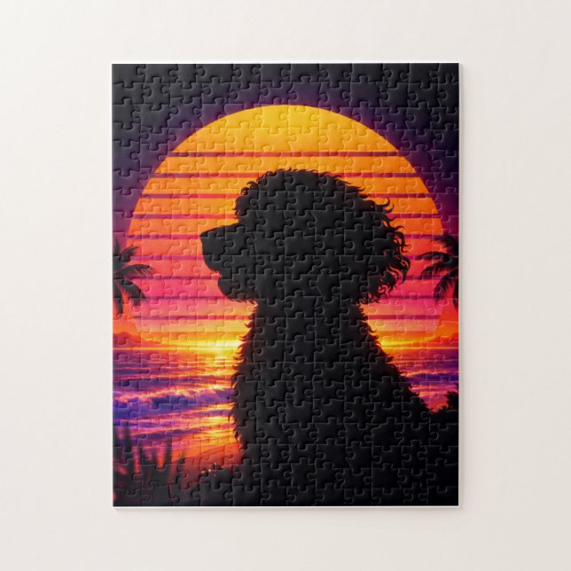 Cockapoo Puzzle - Cadeau Rétro pour Amateur de Chi (Vertical)