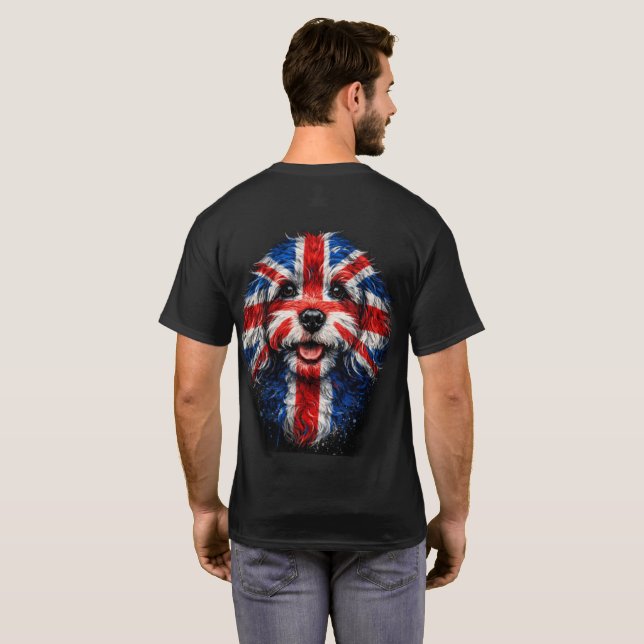 Cockapoo Union jack cool t-shirt (Dos entier)