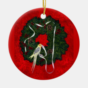 Cockatiel, ornement d'oiseau - "la petite aide de